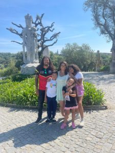 Flores family sight seeing in Portugal